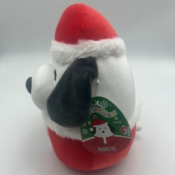 Squishmallows Snoopy Peanuts Christmas Santa Plush Toy 8 Inch - Picture 2 of 5